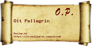 Olt Pellegrin névjegykártya